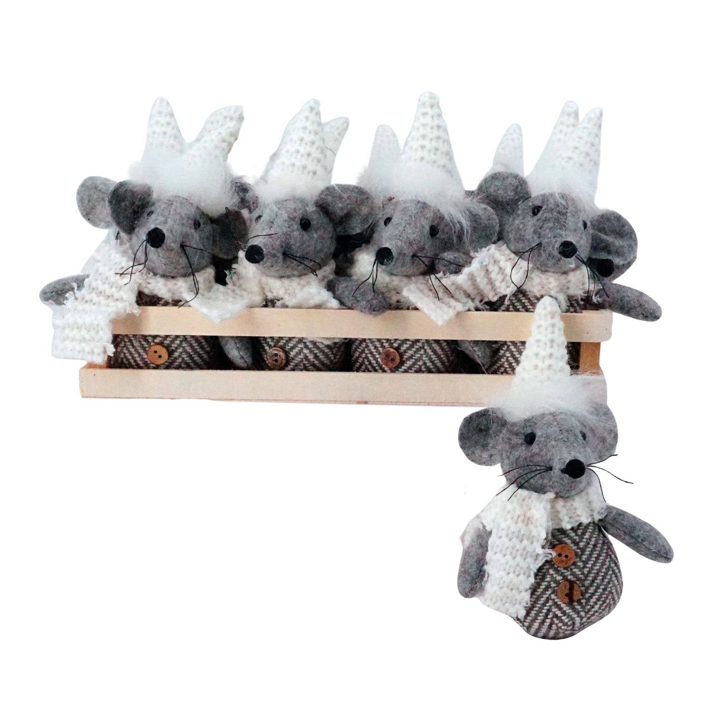 Grey Mouse Ornament