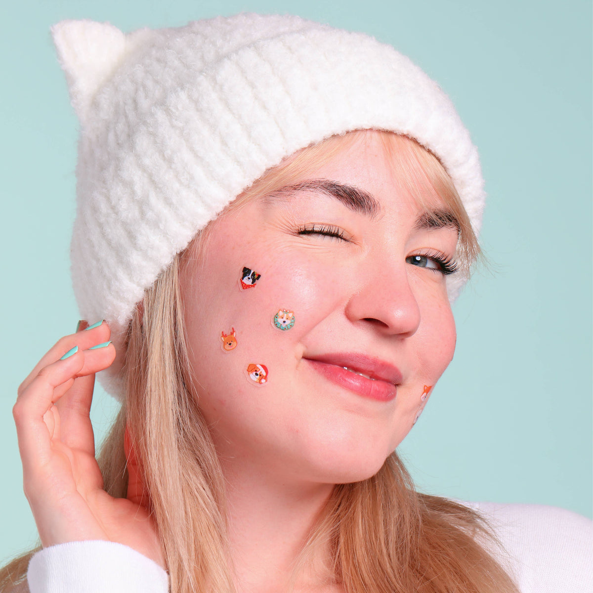Christmas Holiday Frosty & Furry Hydrocolloid Pimple Patches