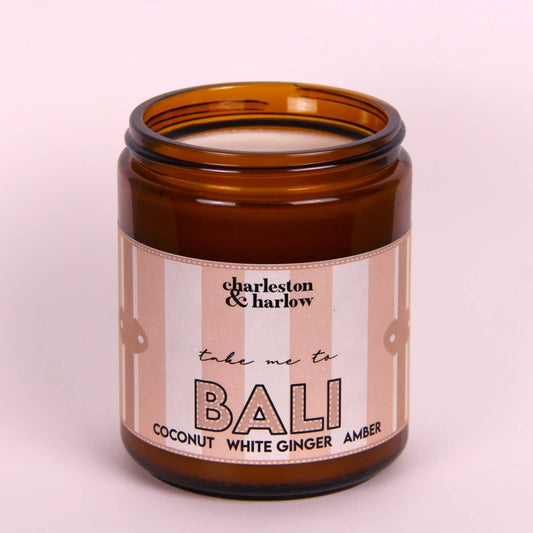 BALI: Coconut, White Ginger + Amber 8oz Soy Candle FERNWEH