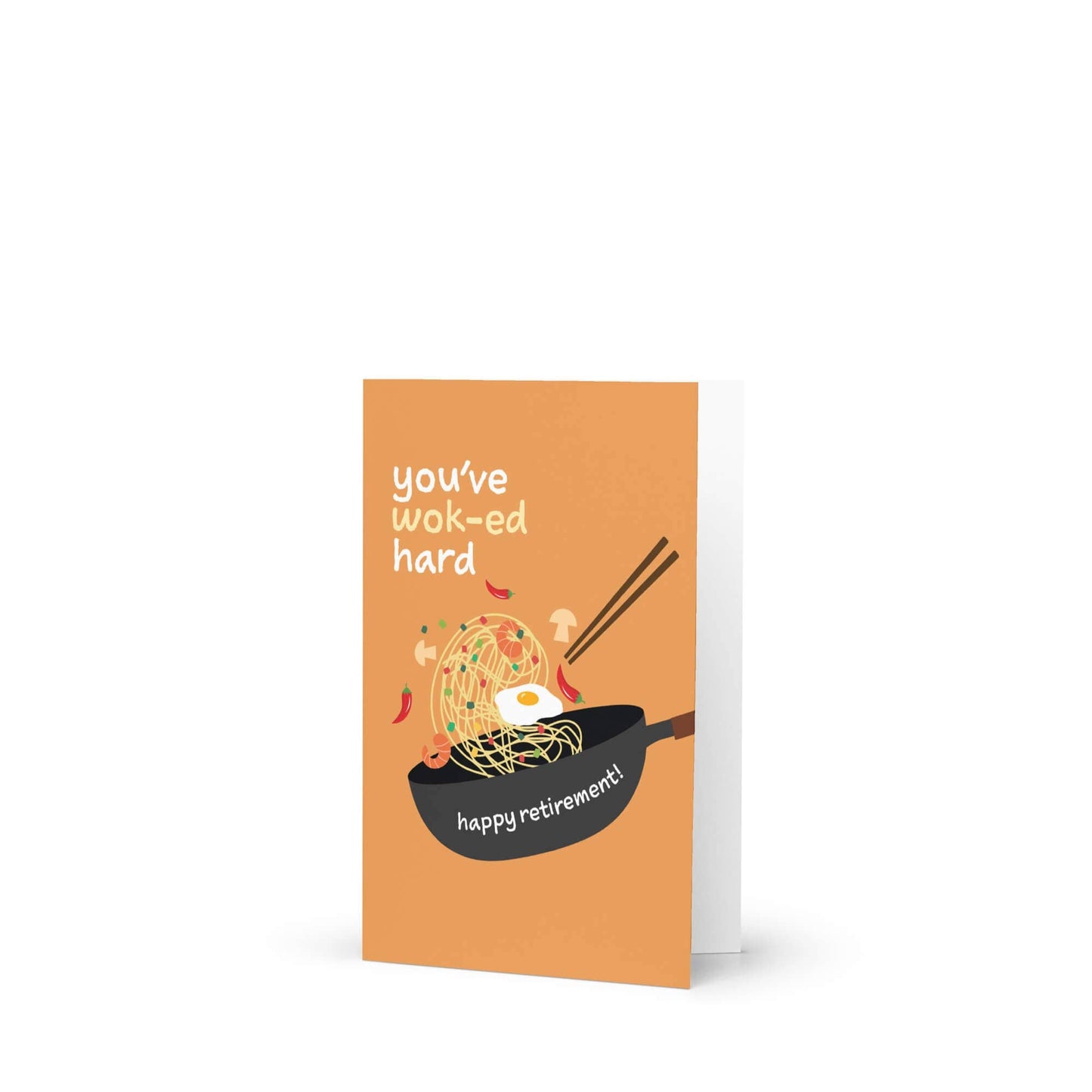 Wok-ed Hard Funny Retirement Cards | Chinese Food Pun Greetings