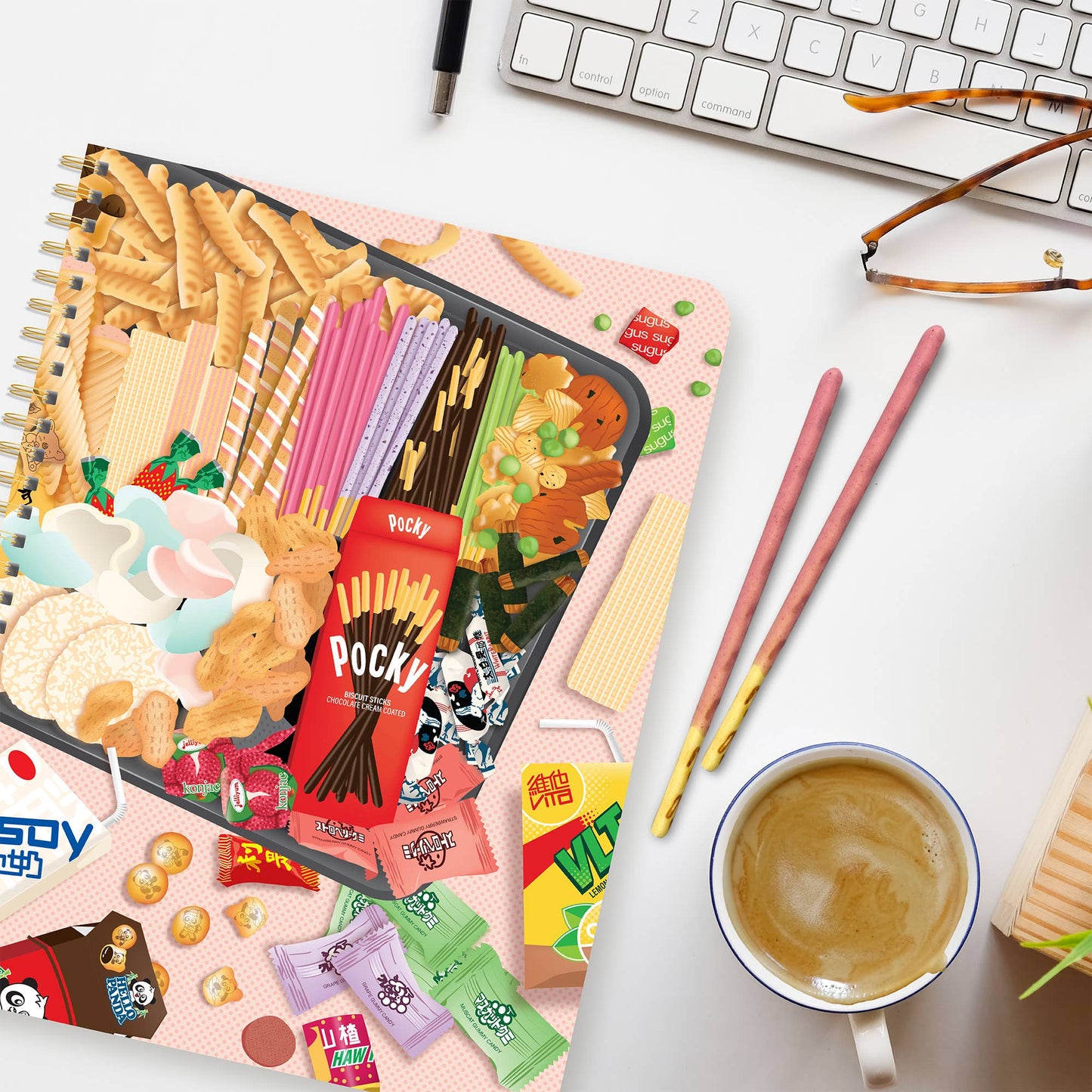 Sweets and Snacks Coil Bound Notebook