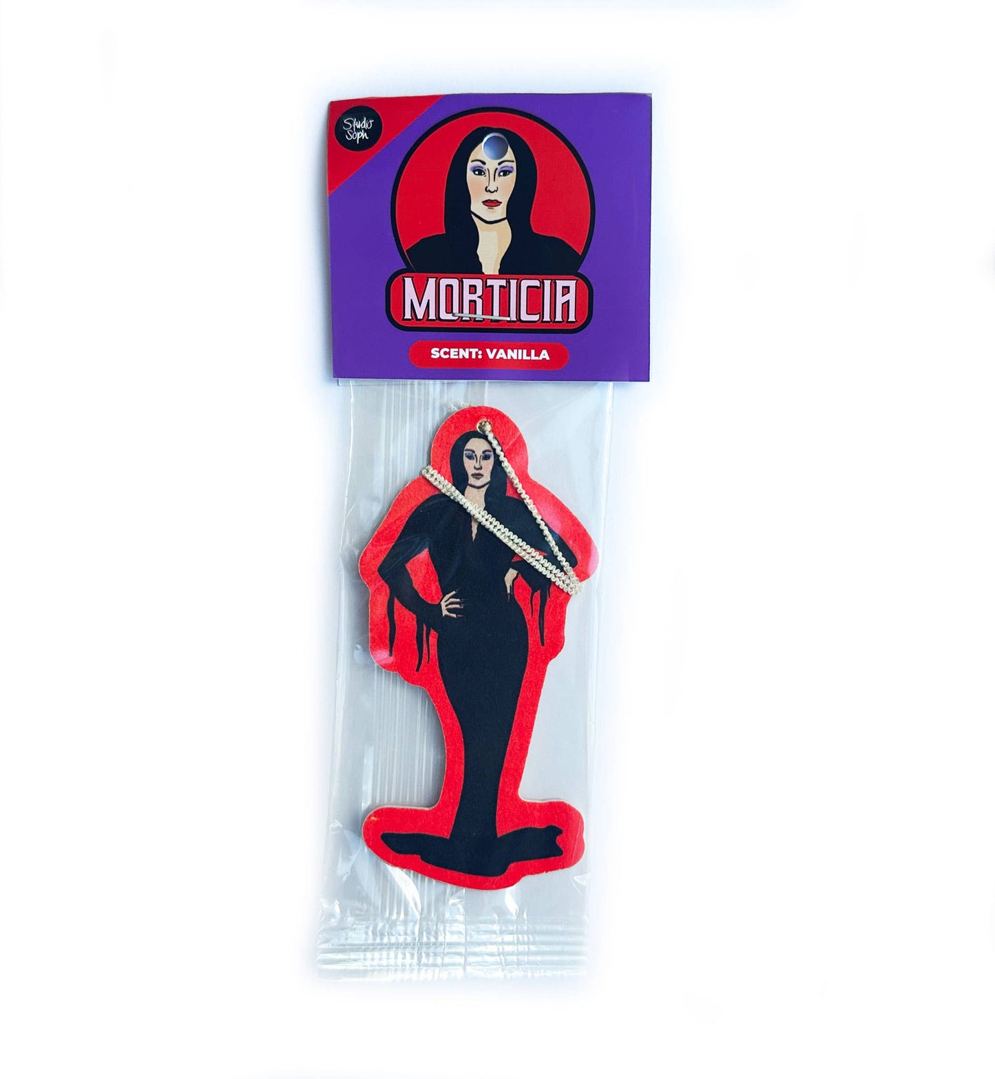 Morticia Addams Family Halloween Air Freshener