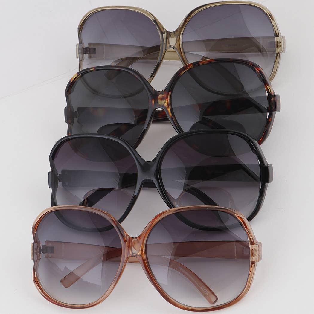 Dark Shadow Round Sunglasses