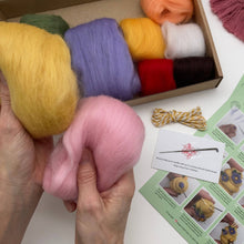 Load image into Gallery viewer, Needle Felting Kit - Springtime. A Pretty Craft for Easter

