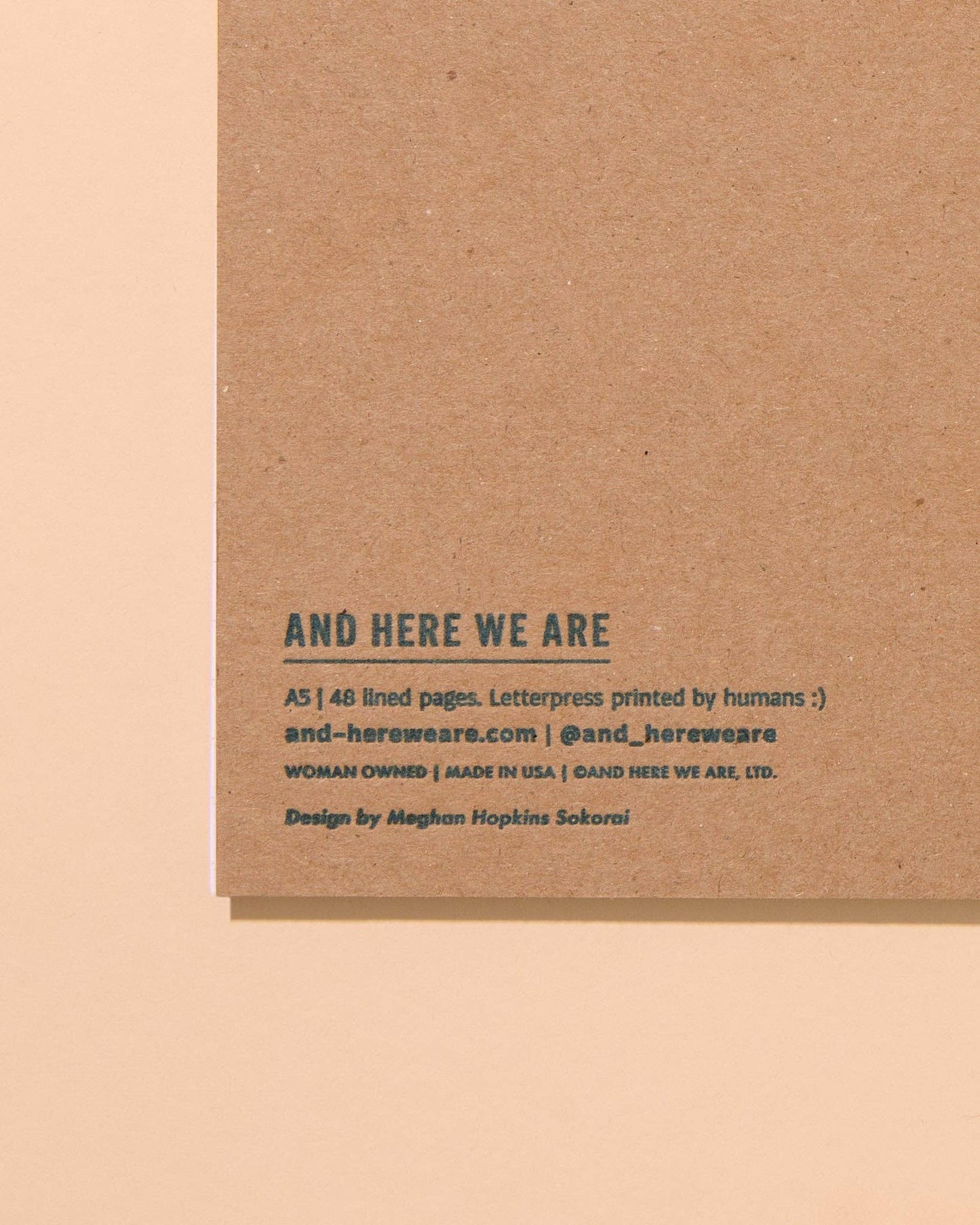 Strawberry Letterpress Spiral Notebook - Valentines Day Gift Mothers Day