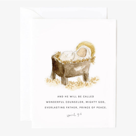 Christmas scripture notecard