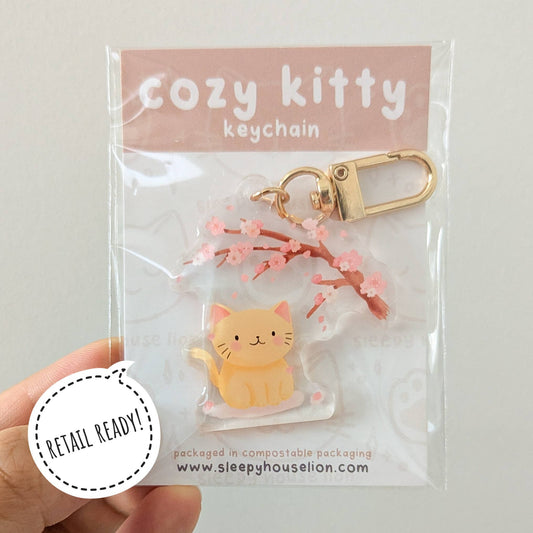 Flames Cooking Eggs and Bacon Acrylic Keychain