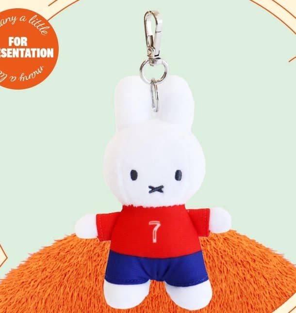 Miffy Soccer World Cup Limited Plush Bag Charm 13cm