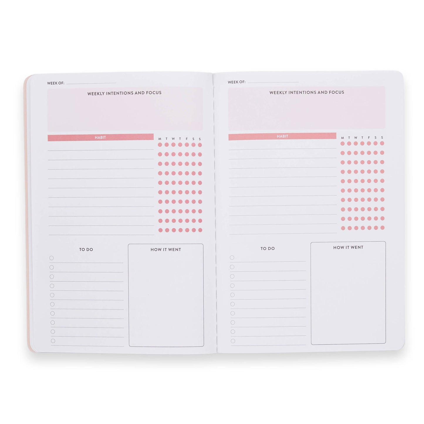 Habit Tracker Petite Planner - Color Block Stripes
