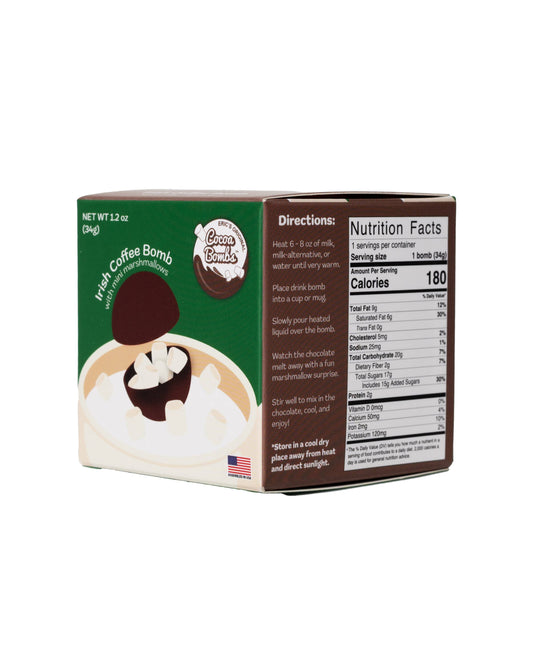 Irish Coffee Cocoa Bombs