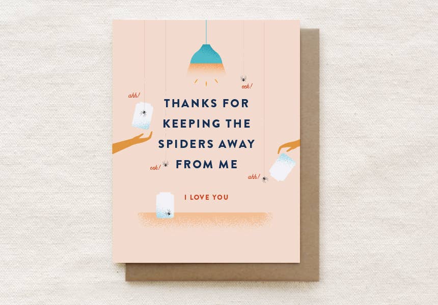 Spiders - Love Valentines Anniversary Card