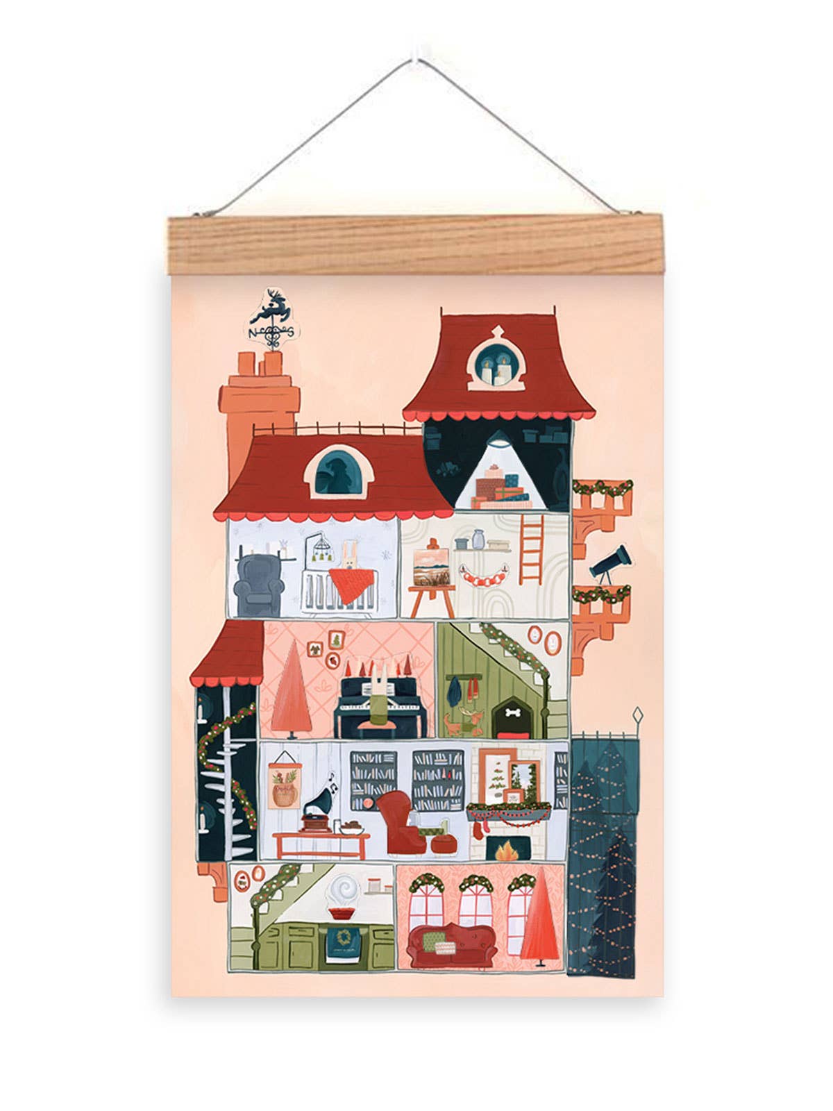 Christmas Countdown Calendar - Townhouse