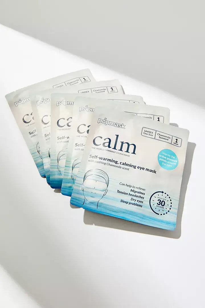 Calm Self-Warming Chamomile Scented Sleep Masks - 5-pack