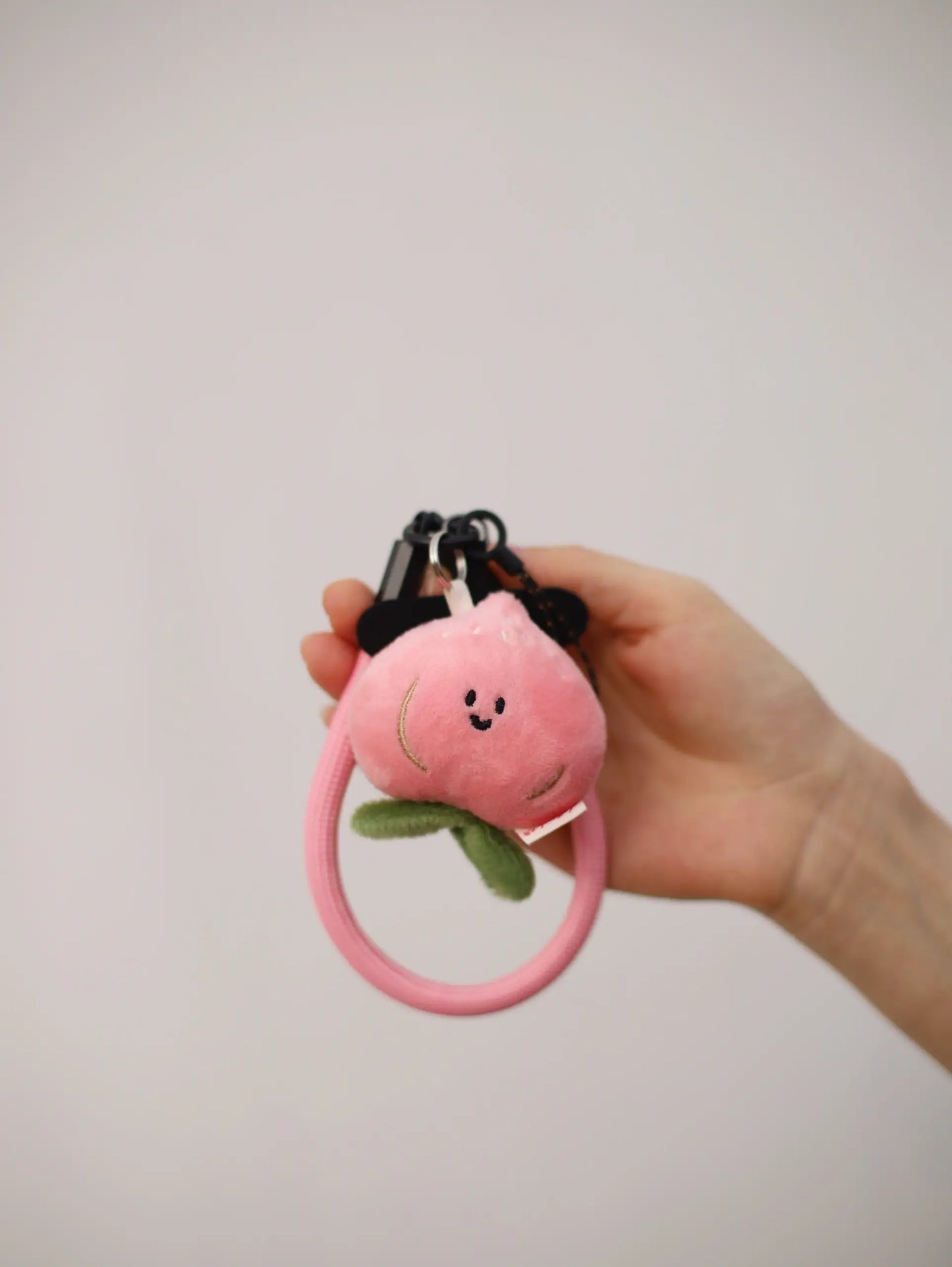 Daily White | Mini Peach Bag Charm