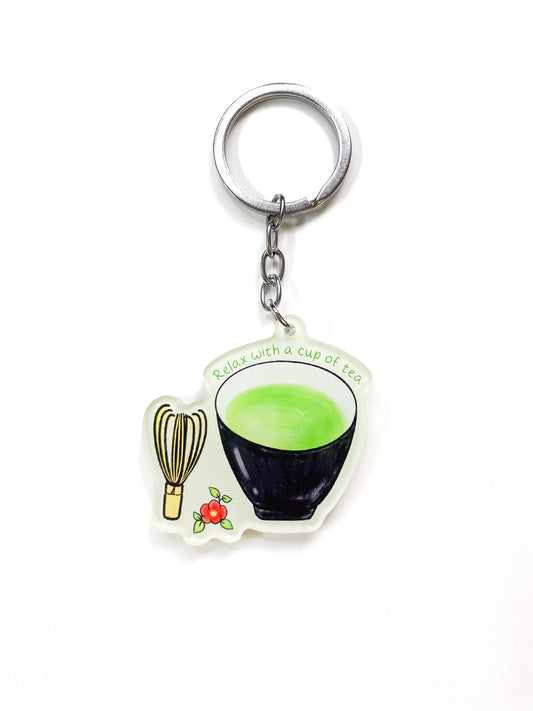 Matcha Tea Keychain