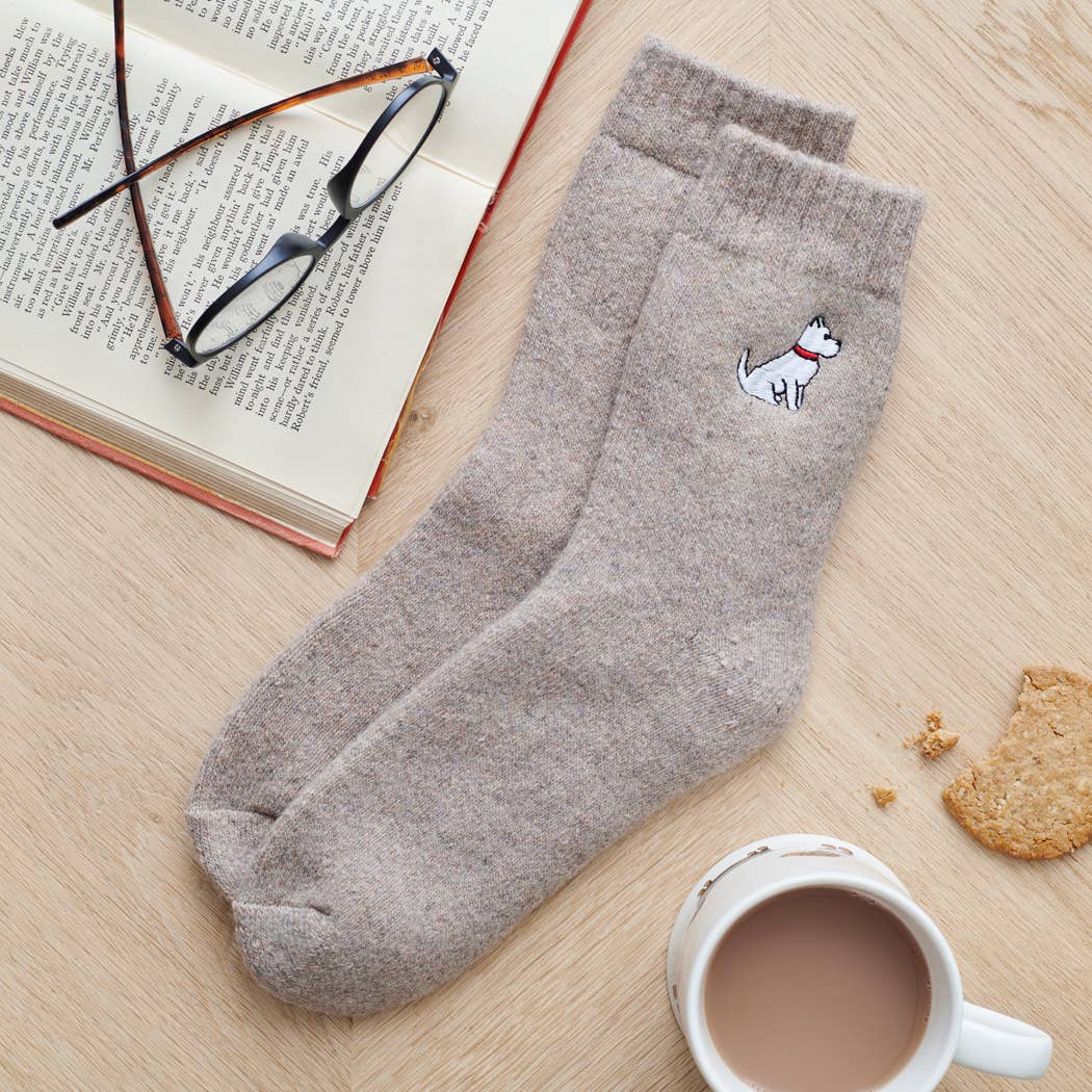Dog Walking Socks - Westie