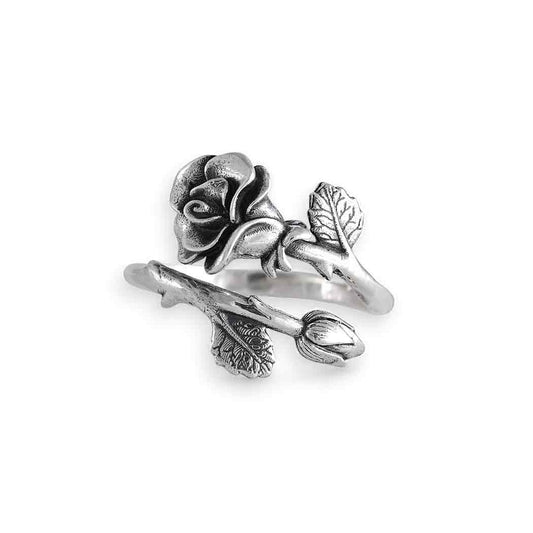 Sterling Silver Adjustable Birth Flower Rings