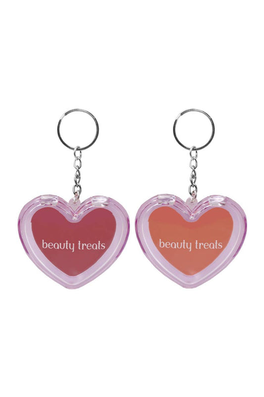 Heart Lip & Cheek Tint Keychains