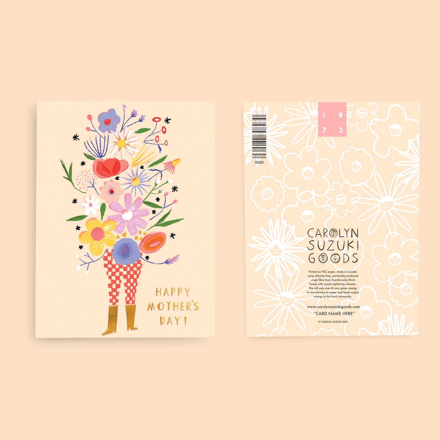 FLOWER TOWER - Mothers Day Card