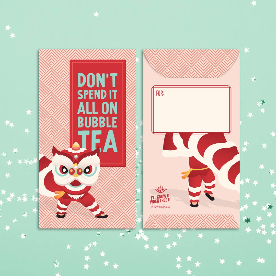 Don't spend it all on bubble tea red pockets