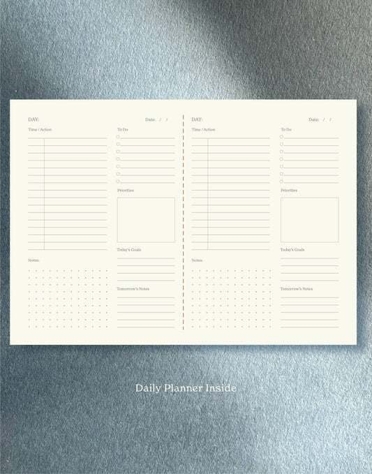 Daily Planner Notebook / Vita Series Blue