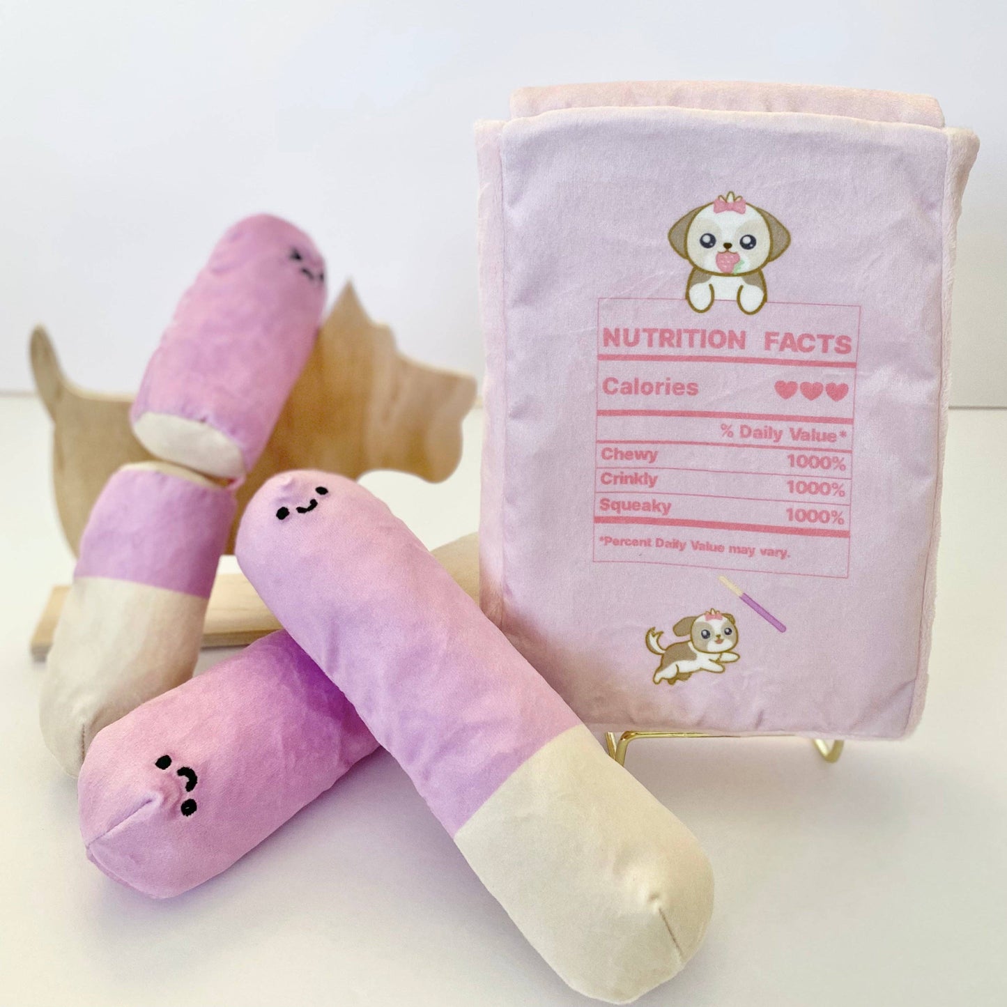 Strawberry Pawky Interactive/Nosework 4 Piece Dog Toy