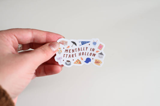 Mentally in Stars Hollow Gilmore Pop Culture Sticker