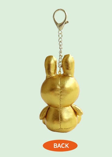 Miffy Keyring Plush Dolls Glow-in-the-Dark, Silver, Gold