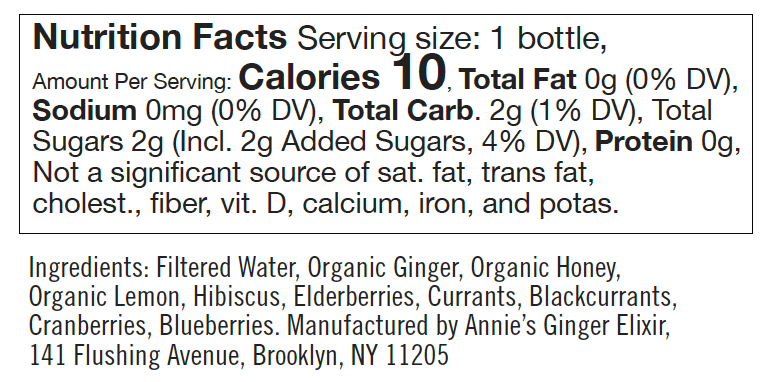 Org. Gut Health + Immunity Boost Ginger Elixir 1.5oz Shots