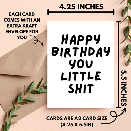 Rude Birthday Card for Best Friend