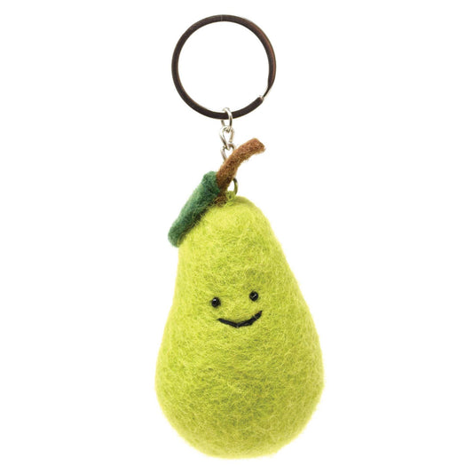 Felt Keychain - Pear Felt Keyring