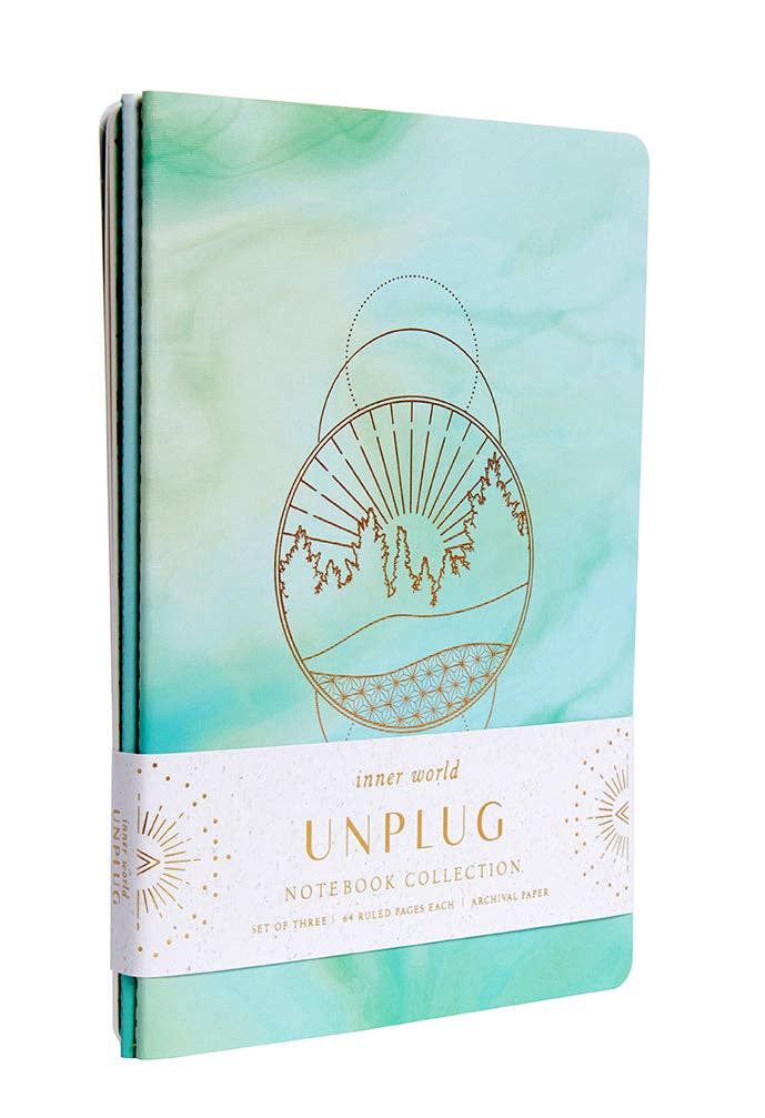 Unplug Sewn Notebook Collection (Set of 3)
