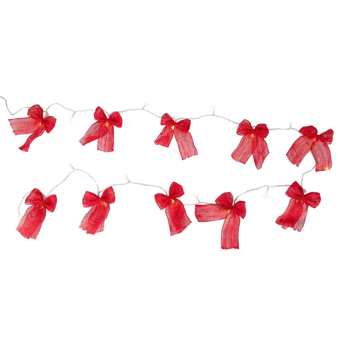 Folklore Fabric Bow LED String Lights | Fall 2024 |