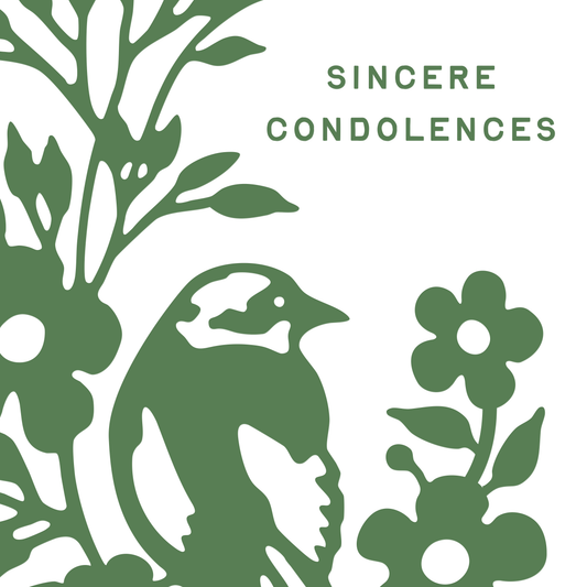 Sincere Condolences Greeting Card