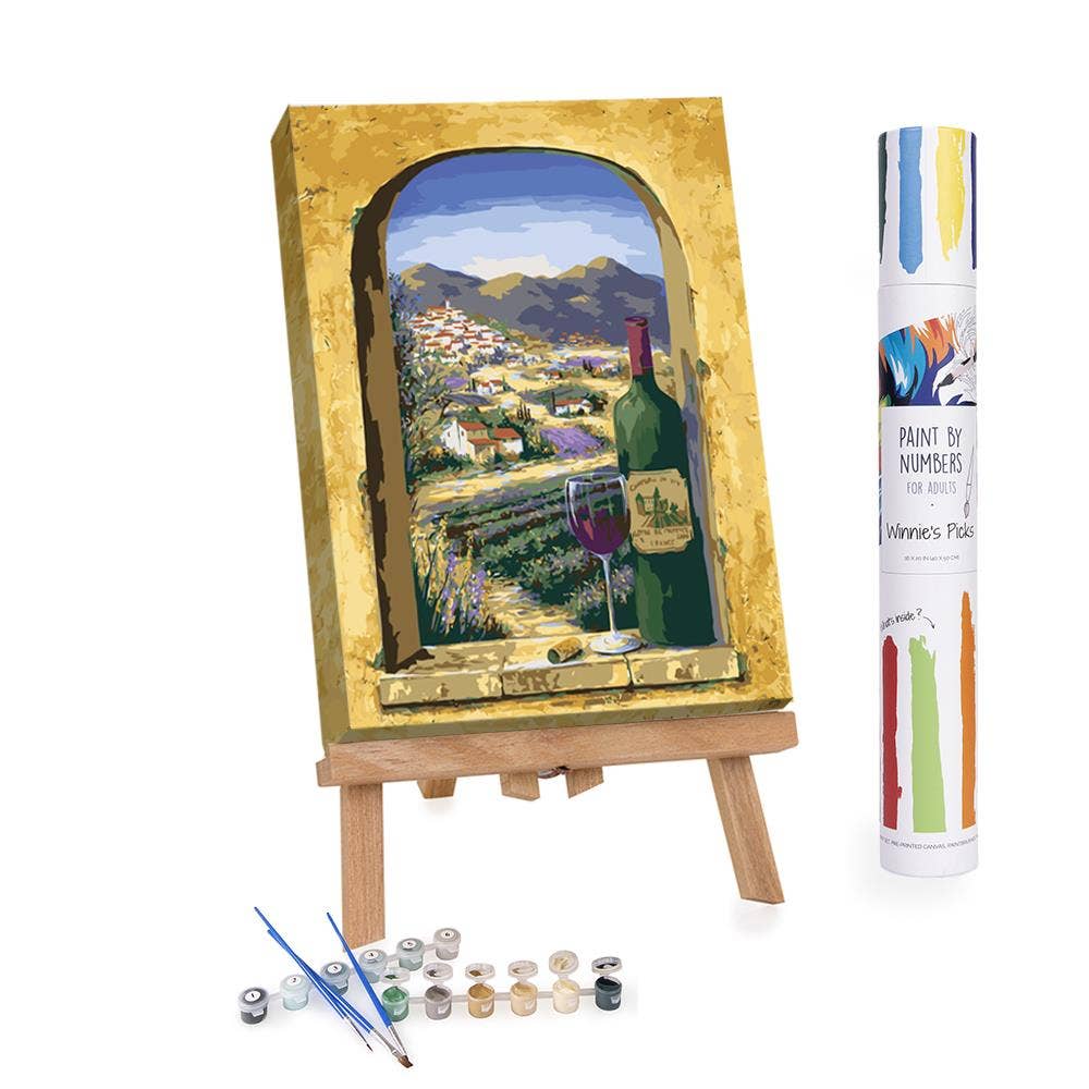 Wine and Lavender - DIY Paint by numbers kit