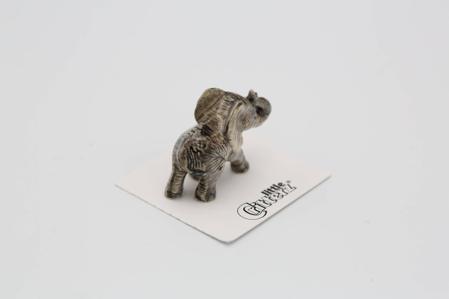 Savanna African Elephant Calf Porcelain Miniature