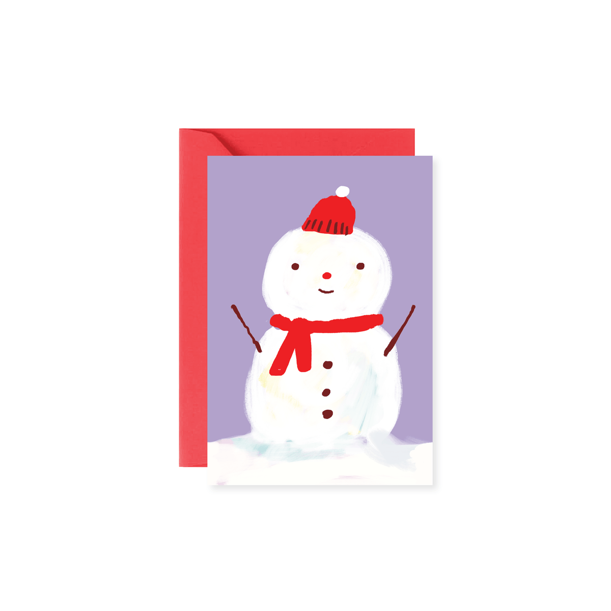 Snowman – Festive Snowman Mini Note Card