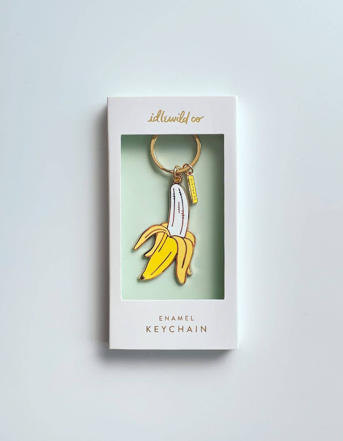 Banana Enamel Keychain