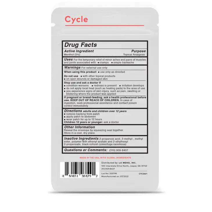 Cycle Plant-Based Wellness Patch