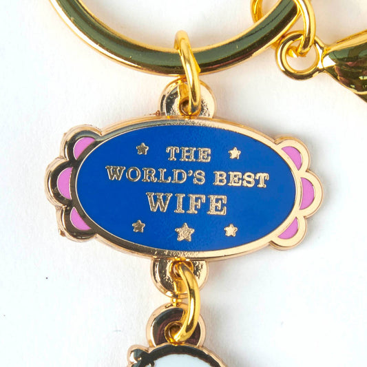Peanuts World's Best Keyring Wife