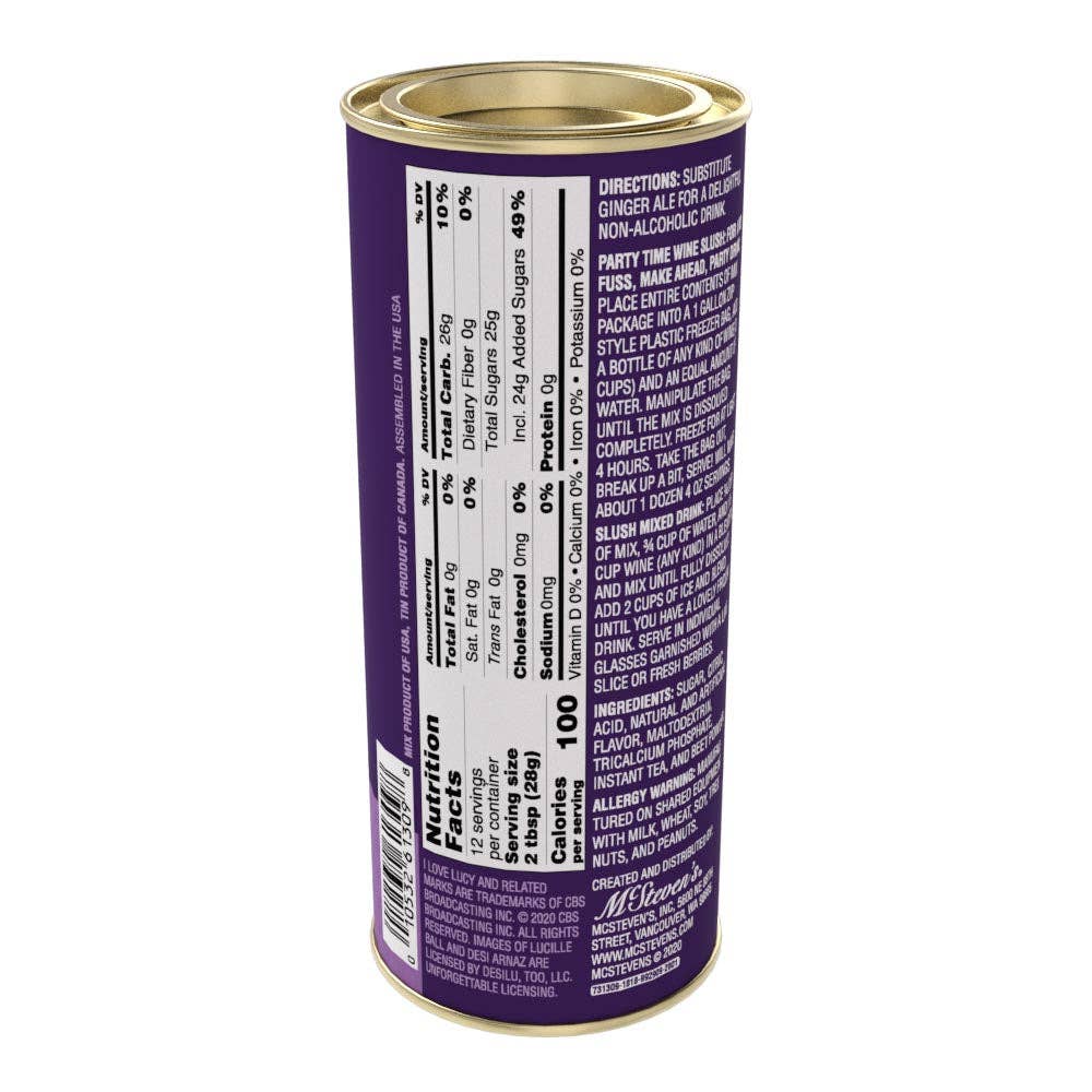 I Love Lucy's Wine Slush (12oz Round Tin)