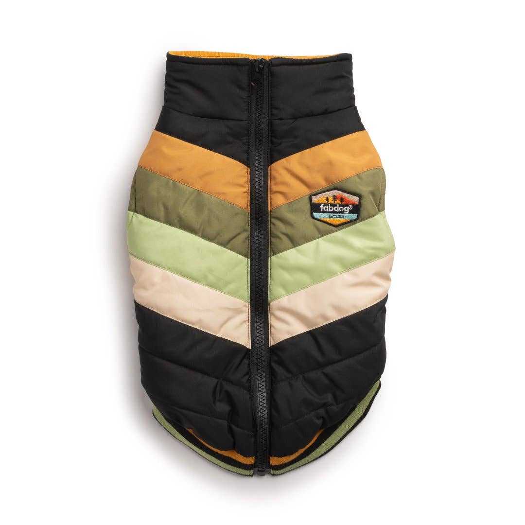 Black Chevron Dog Coat