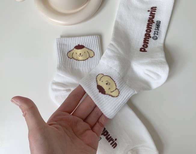 Sanrio Friends Simply Face Cotton Women Socks