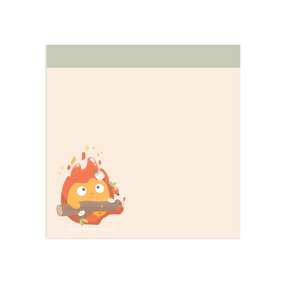 Flame Roasting Marshmallow Memo Pad