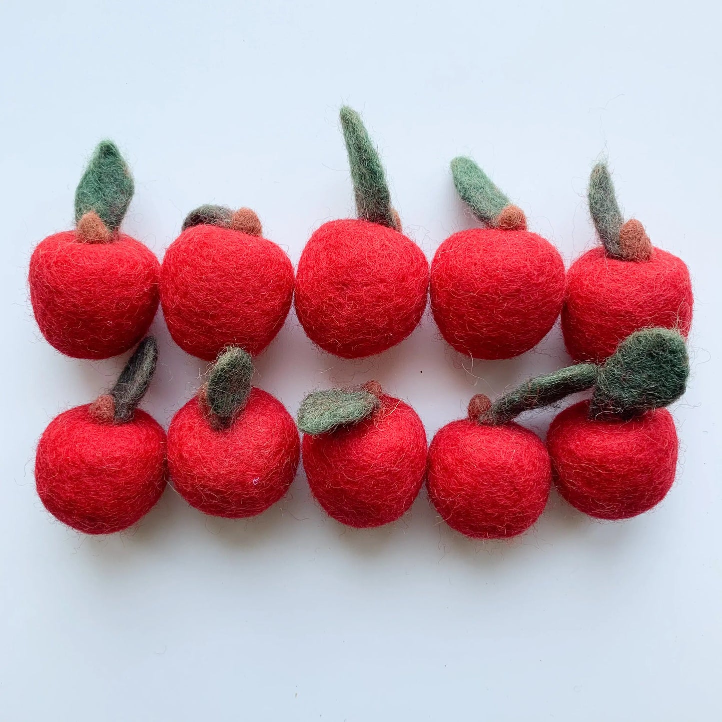One Mini Felted Apples
