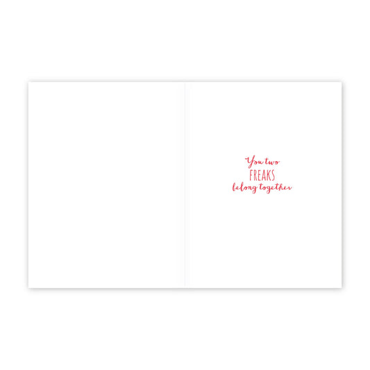 Narwhals Freaks Wedding Card