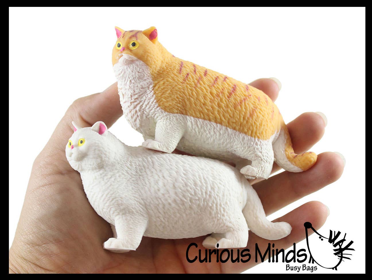Fat Stretchy Cat Crushed Bead Sand Filled