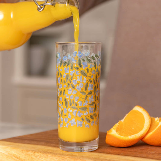 Roadside Blooms Tall Juice Glass