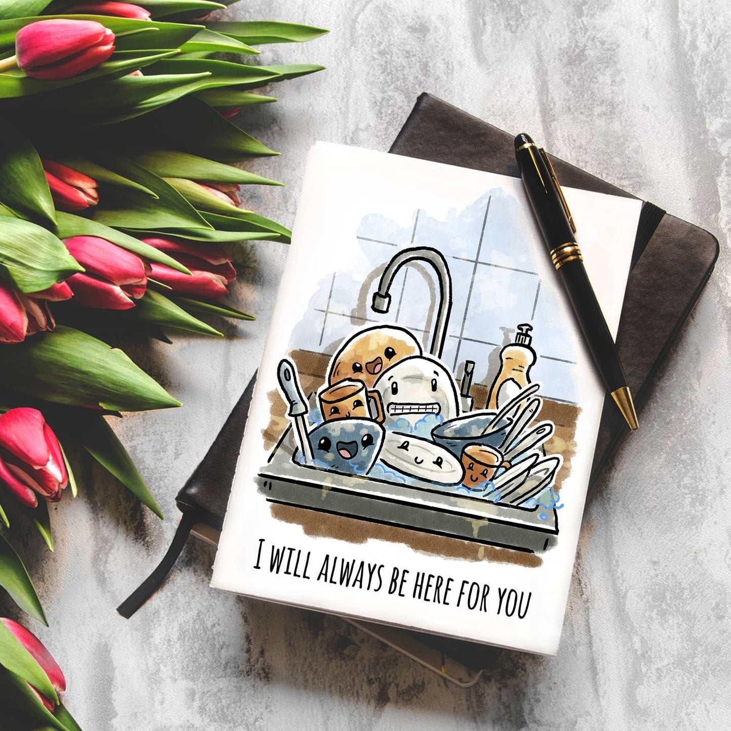 "Always Here" - Funny Grief, Condolence, Sympathy Card