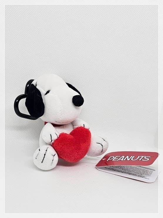 Peanuts Snoopy give you Heart Key Chain Bag Charm heart Ring